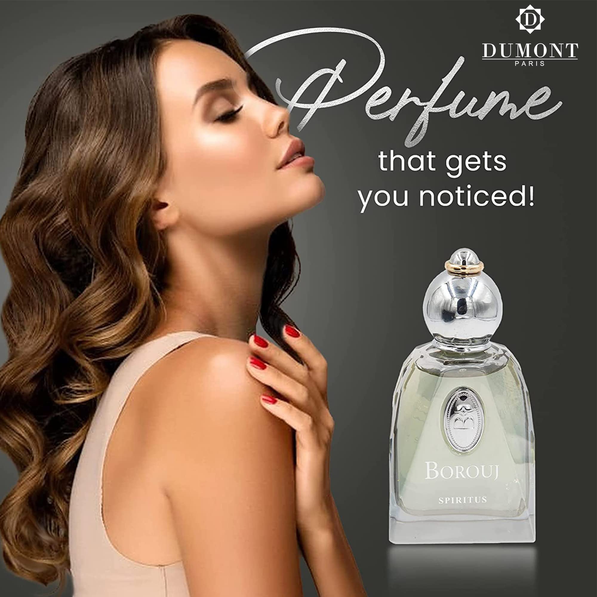 BOROUJ SPIRITUS Unisex Perfume, 85 ml - Luxury Fragrance for Women & Men - Attractive Fragrance with Patchouli Scented - Jasmine and Amber Scent - Citrus Bergamot